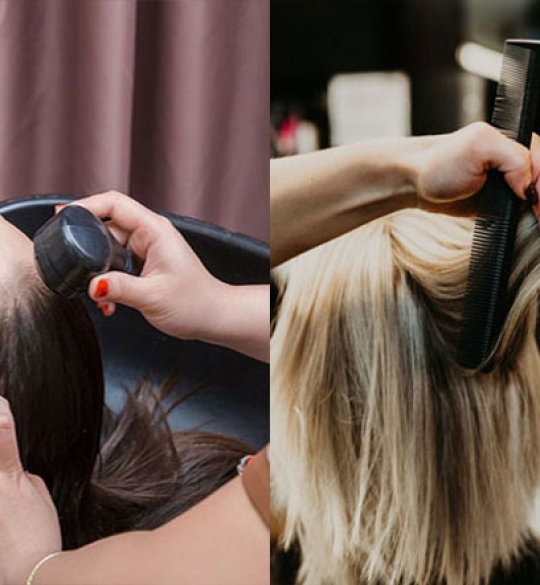 cắt tóc và gội đầu